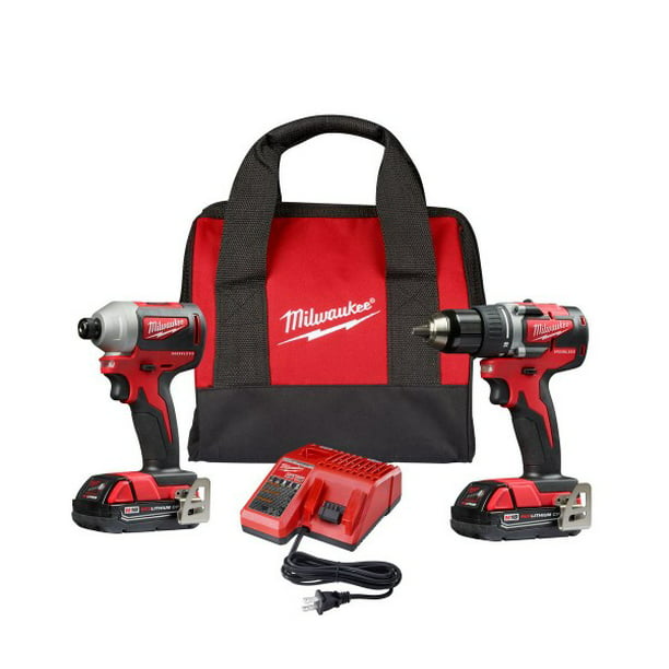 Milwaukee Combo Tool Kit 4-Tool 18-Volt Battery Cordless Charger Variable Speed 